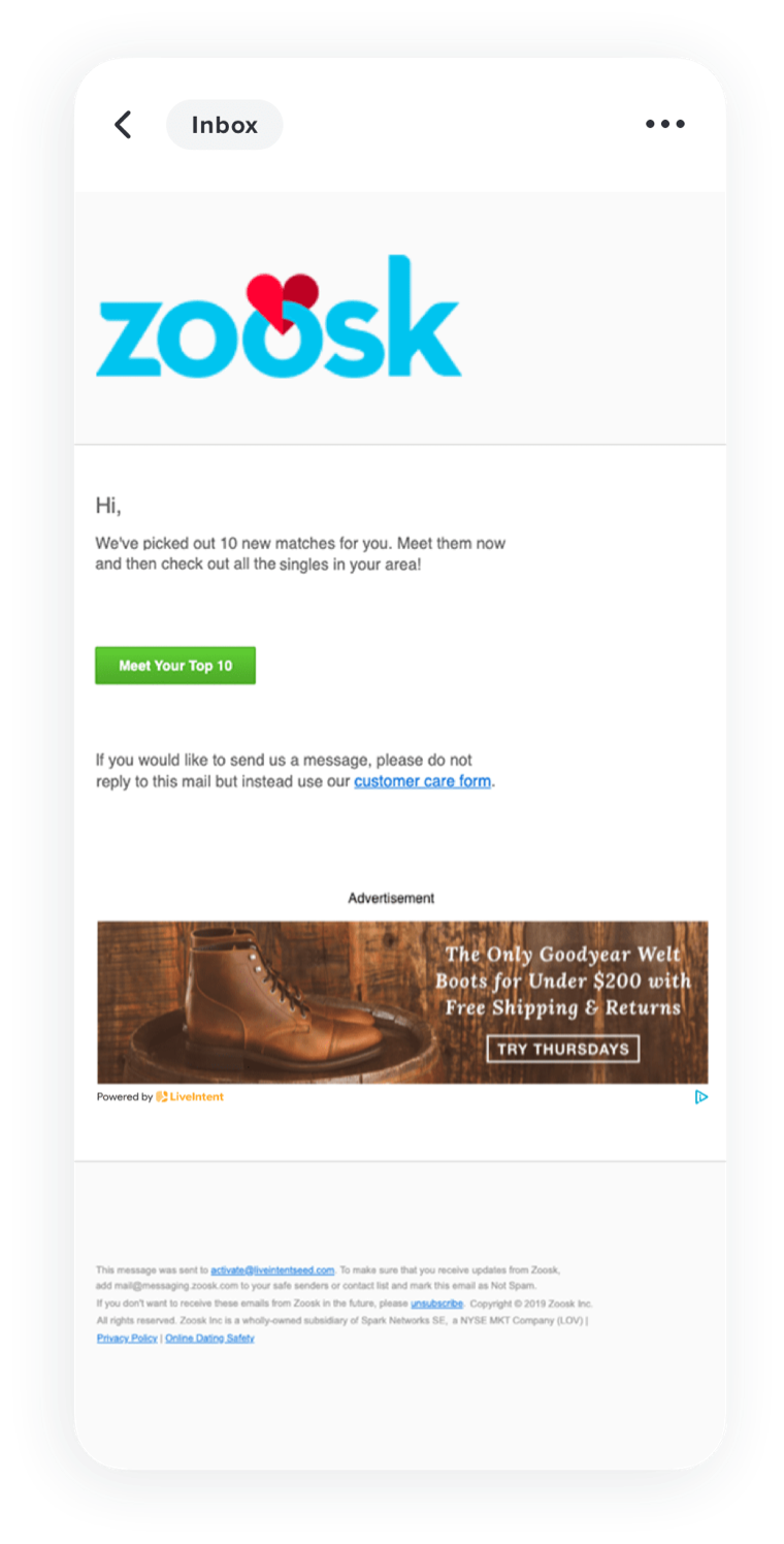 Zoosk Mock